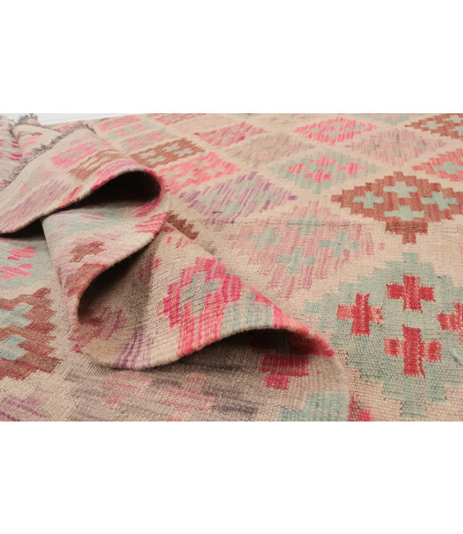 200x150 cm Hand Woven Afghan Wool Kilim Area Rug