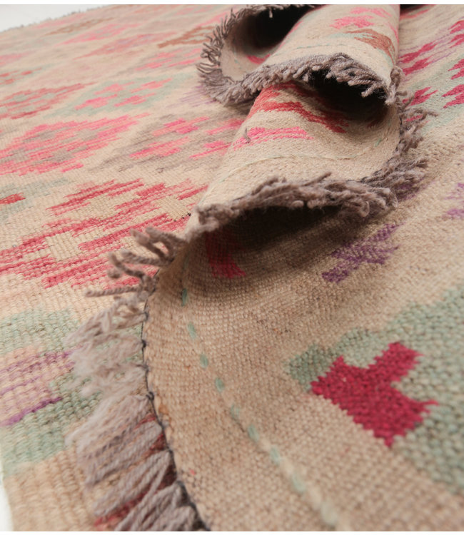 200x150 cm Handgewebte Orientalisch Wolle Kelim Teppich