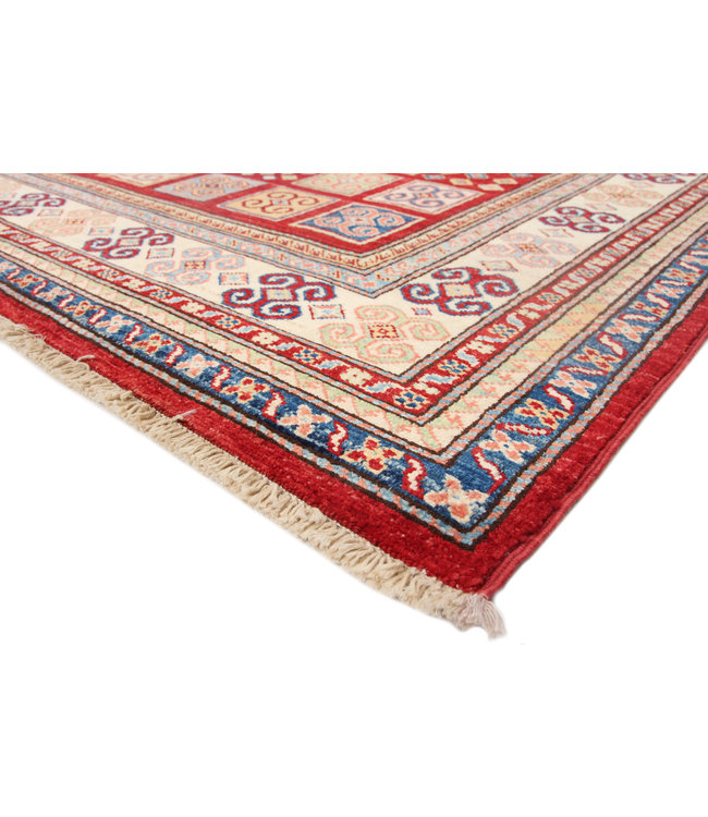 231x171cm Kazak Rug Fine Hand knotted  Wool Oriental Carpet