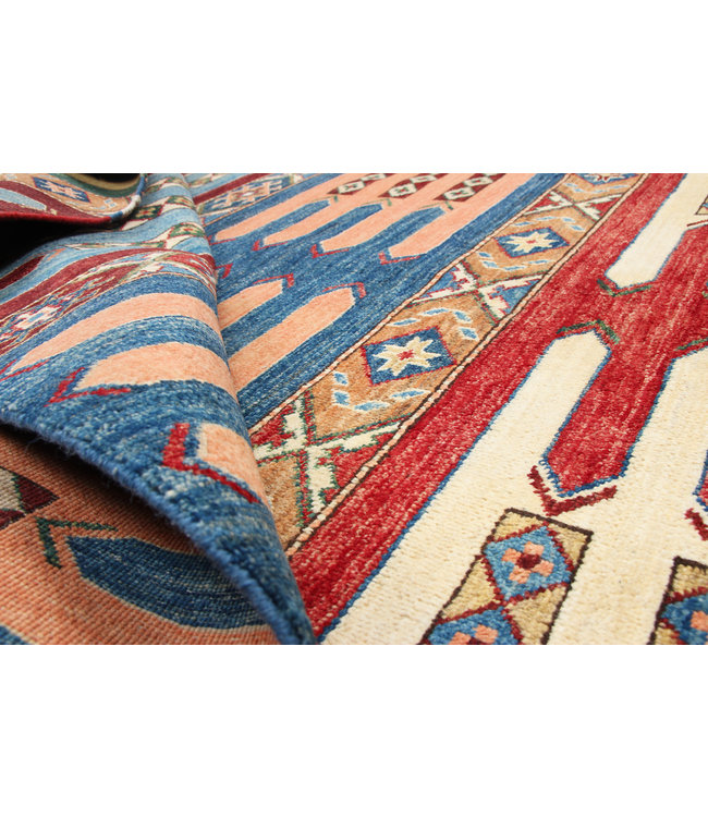 234x170cm Kazak Rug Fine Hand knotted  Wool  Oriental Carpet