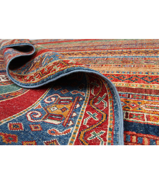 240x168 cm Kazak Rug Fine Hand knotted  Wool Oriental Carpet