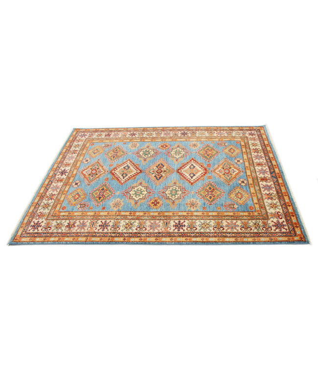246x173 cm Kazak Rug Fine Hand knotted  Wool Oriental Carpet