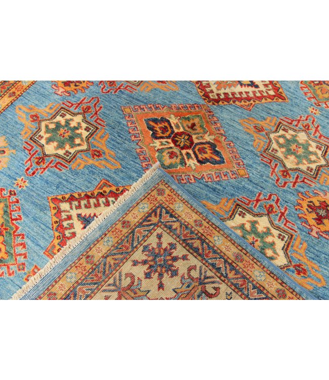 246x173 cm Kazak Rug Fine Hand knotted  Wool Oriental Carpet