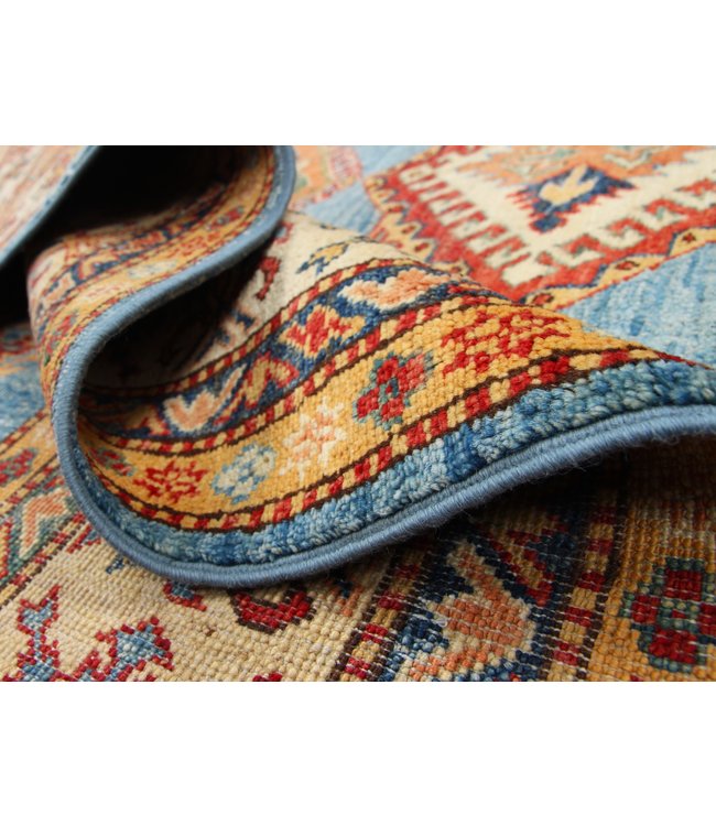 246x173 cm Kazak Rug Fine Hand knotted  Wool Oriental Carpet