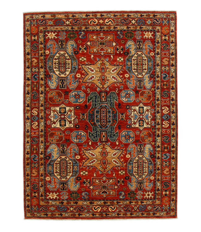 238x174 cm Kazak Rug Fine Hand knotted  Wool Oriental Carpet