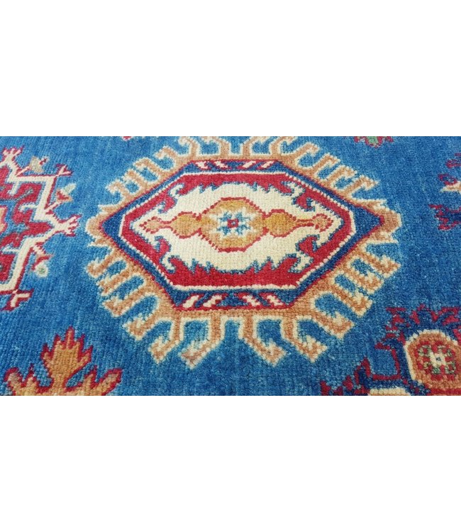 Blue Hand knotted 10'x8'2 wool kazak area rug 305x250 cm Oriental carpet