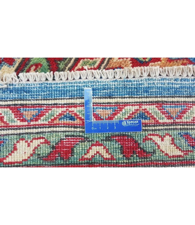 Blau Handgeknüpft wolle kazak teppich 305x250 cm Orientalisch teppichboden