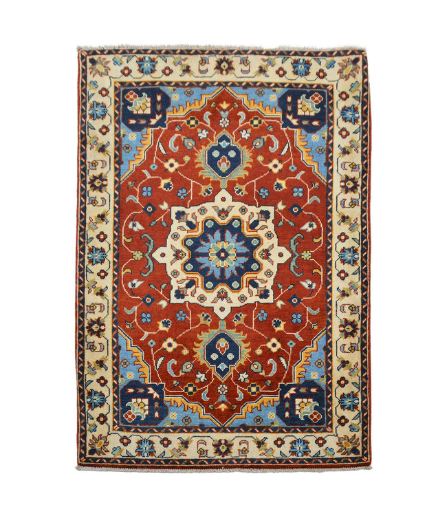 Handgeknüpft wolle kazak Rod teppich 151x104 cm   Orientalisch  teppich