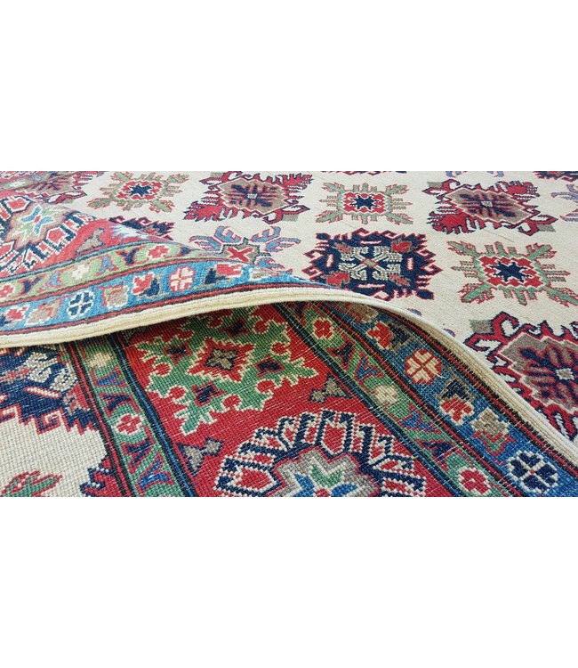 Hand knotted  9'6x6'6 wool kazak area rug  294x202 cm  Oriental carpet