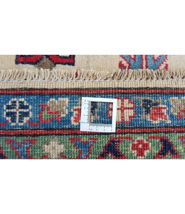 Hand knotted  9'6x6'6 wool kazak area rug  294x202 cm  Oriental carpet