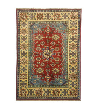 Traditional Wool Rug Tribal 4'72x3'28 Hand knotted  carpet  Royal kazak
