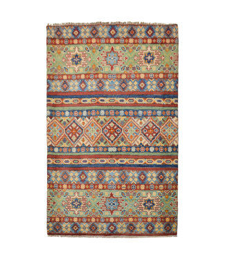 Traditional Wool Rug Tribal 5'21x3'31 Hand knotted  carpet Shal kazak