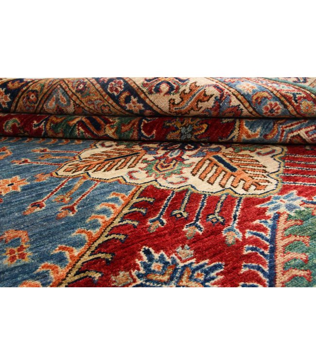 236x168 cm Kazak Rug Fine Hand knotted  Wool Oriental Carpet