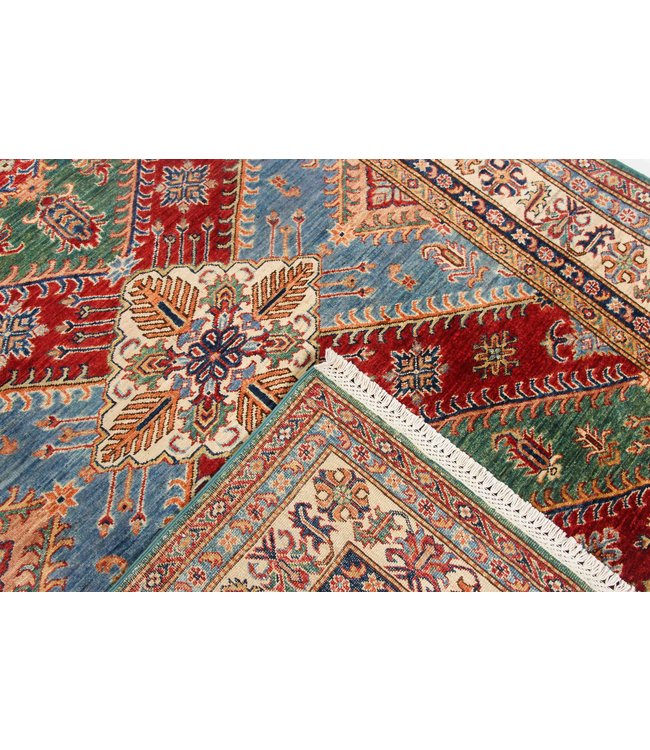 236x168 cm Kazak Rug Fine Hand knotted  Wool Oriental Carpet