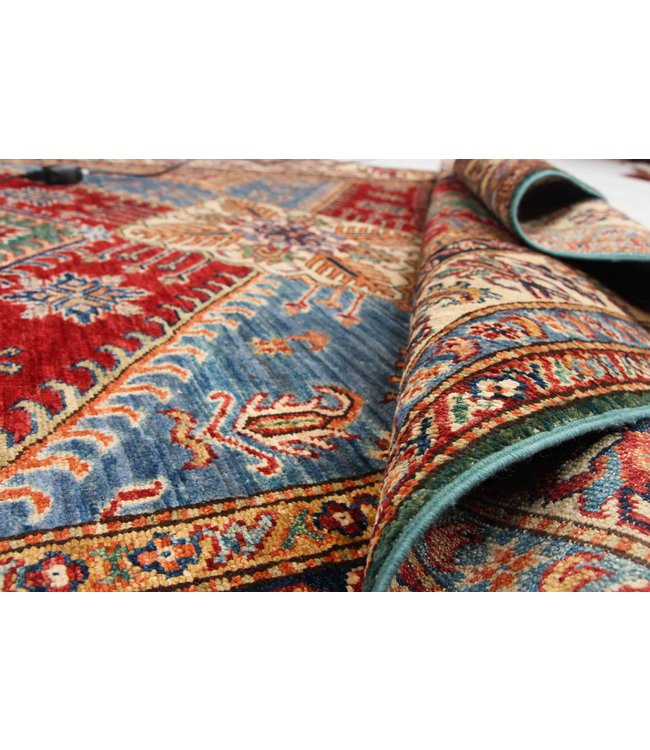 236x168 cm Kazak Rug Fine Hand knotted  Wool Oriental Carpet