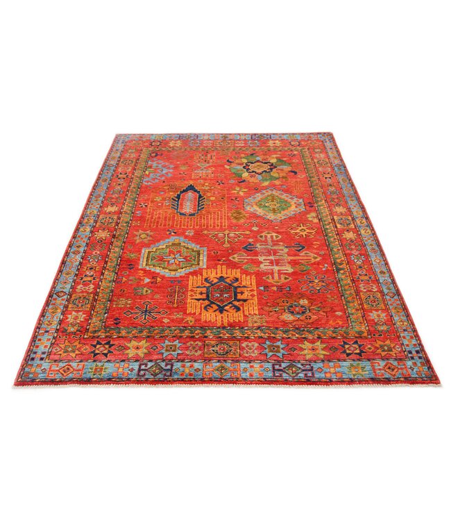 236x174 cm kazak Teppich fine handgeknüpft wolle