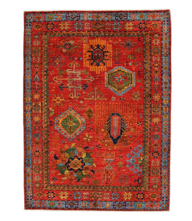 236x174 cm kazak Teppich fine handgeknüpft wolle