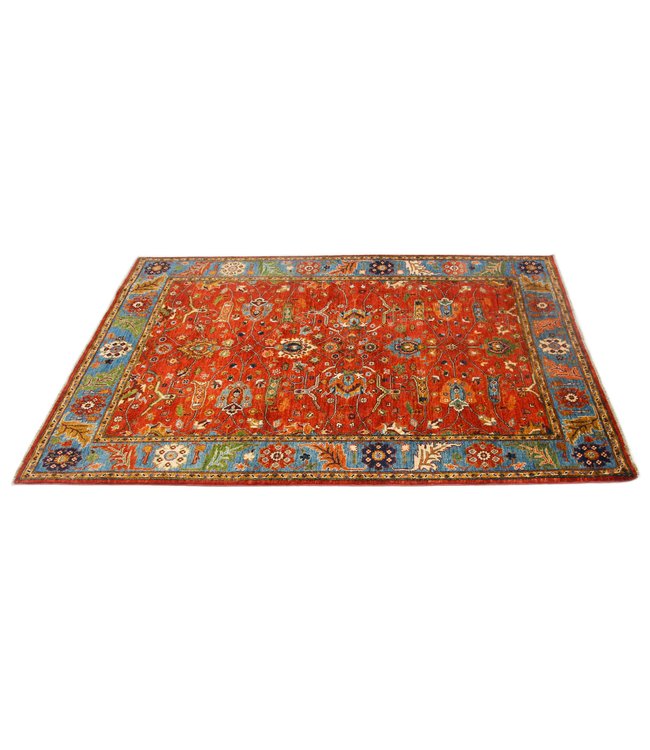 253x175 cm Kazak Rug Fine Hand knotted  Wool Oriental Carpet