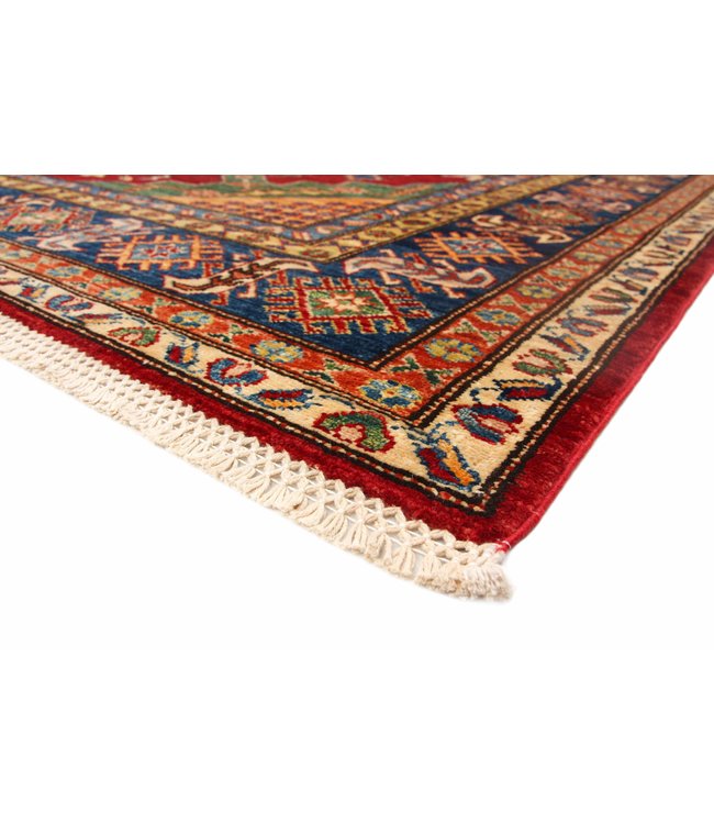 248x178 cm Kazak Rug Fine Hand knotted  Wool Oriental Carpet