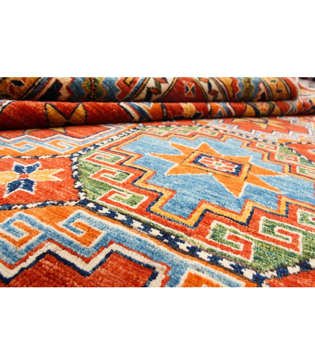 245x166 cm Kazak Rug Fine Hand knotted  Wool Oriental Carpet