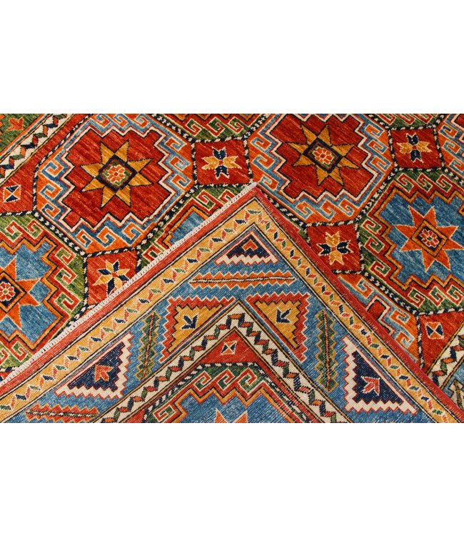 245x166 cm kazak tapijt fijn  Handgeknoopt wol