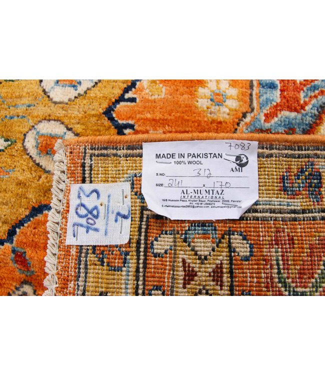 241x170 cm Kazak Rug Fine Hand knotted  Wool Oriental Carpet