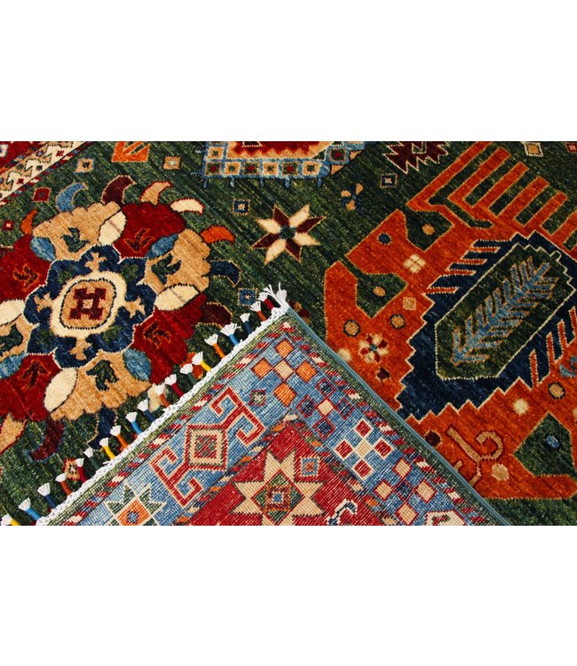 239x172 cm Kazak Rug Fine Hand knotted  Wool Oriental Carpet