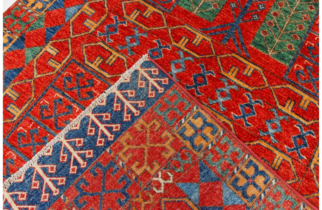 243x154 cm kazak tapijt fijn Handgeknoopt wol