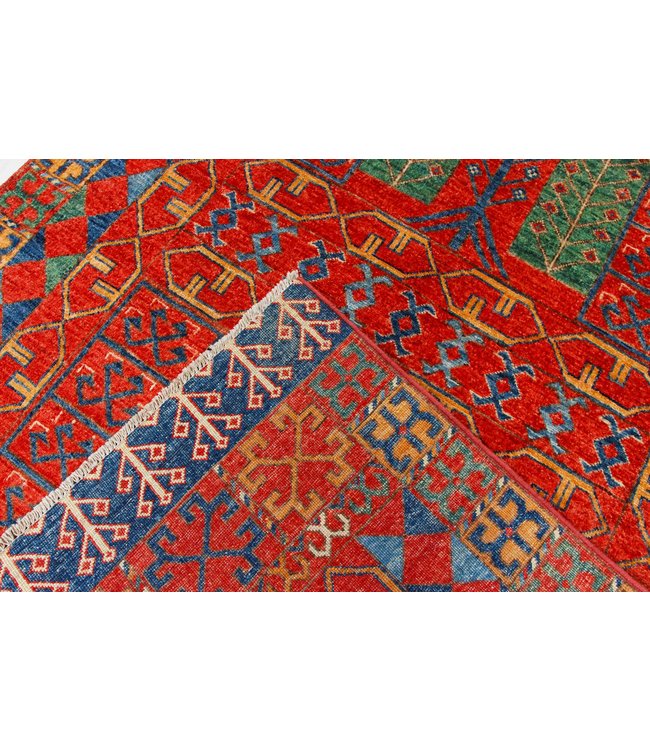 243x154 cm kazak tapijt fijn  Handgeknoopt wol