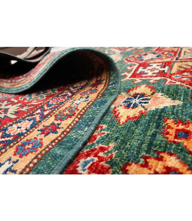 237x167 cm Kazak Rug Fine Hand knotted  Wool Oriental Carpet