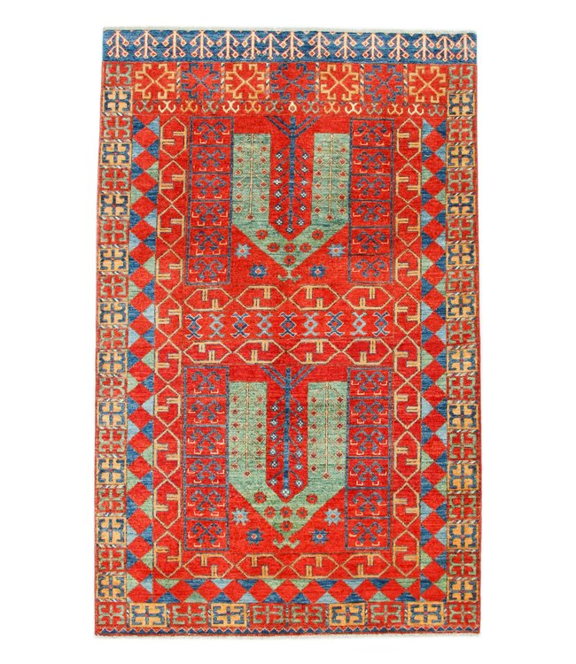 245x155 cm kazak tapijt fijn  Handgeknoopt wol