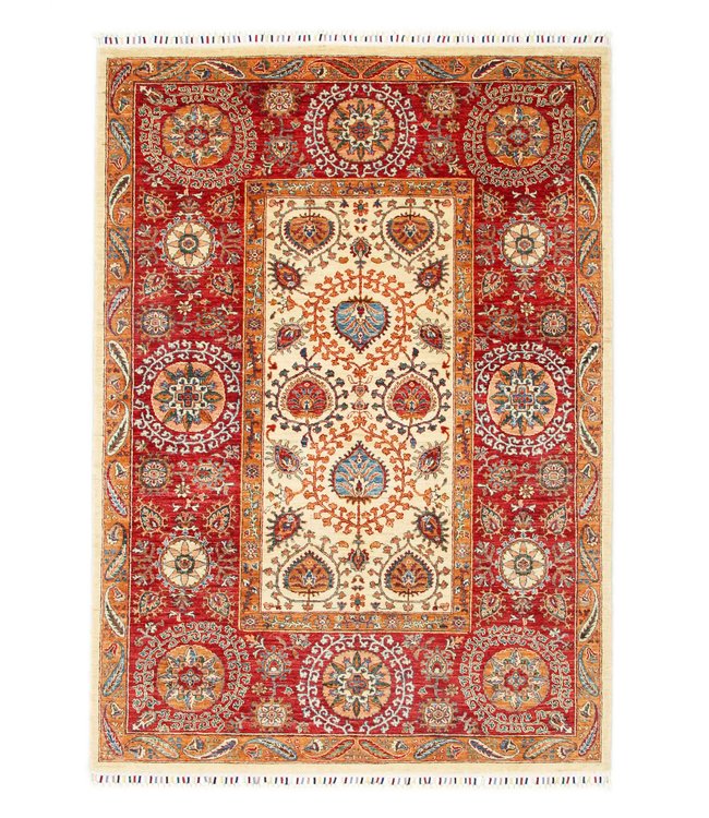 242x168 cm kazak tapijt fijn  Handgeknoopt wol