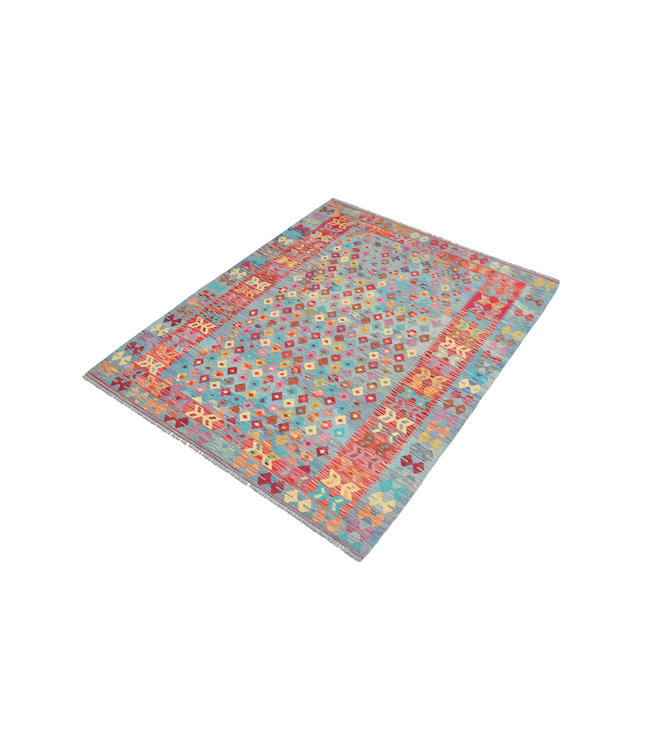 Handgewebte Orientalisch Wolle Kelim Teppich 193X153 cm