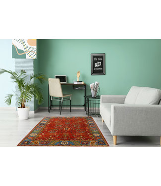 253x175 cm Kazak Rug Fine Hand knotted  Wool Oriental Carpet