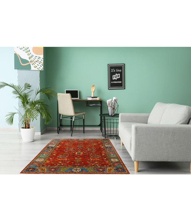 253x175 cm Kazak Rug Fine Hand knotted  Wool Oriental Carpet