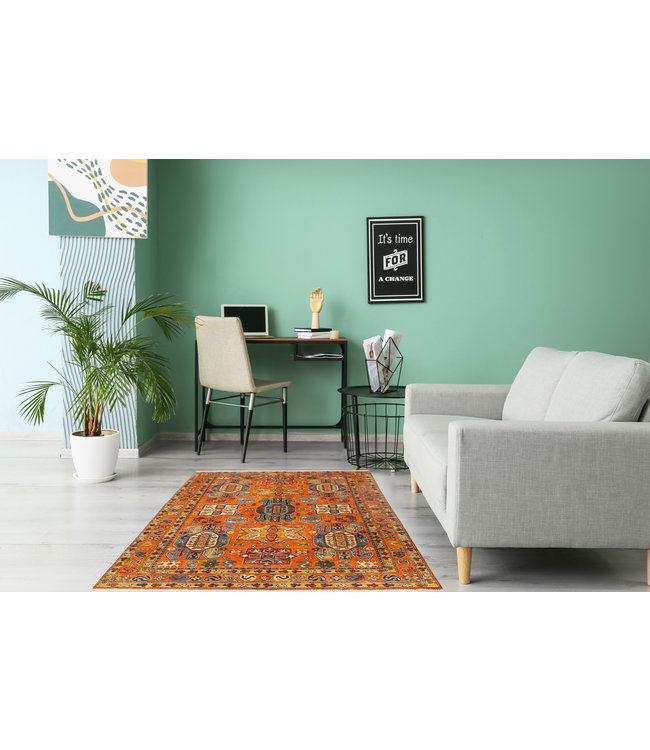 241x170 cm kazak tapijt fijn  Handgeknoopt wol