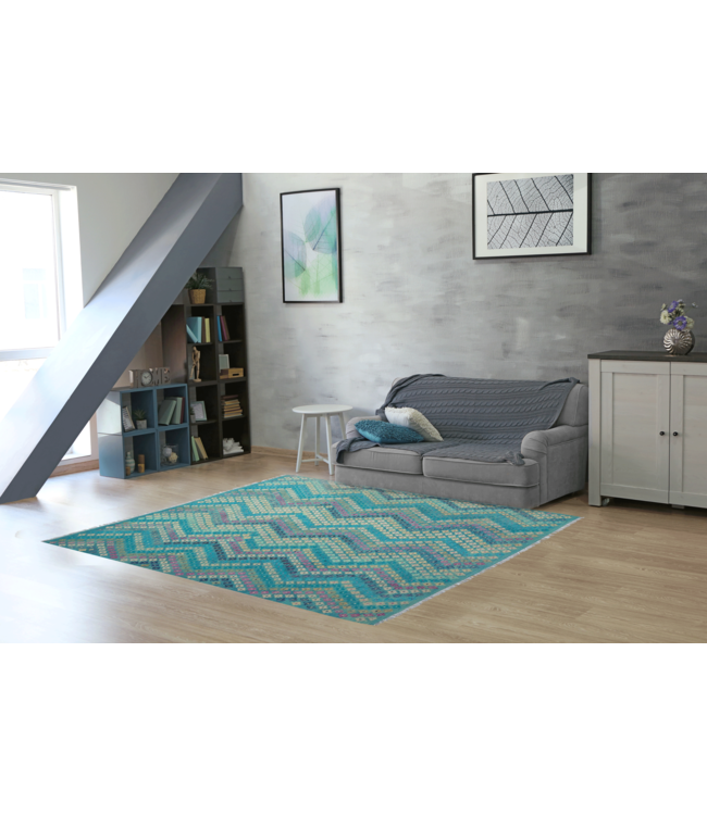 Handgewebte Orientalisch Wolle Kelim Teppich 301x258 cm