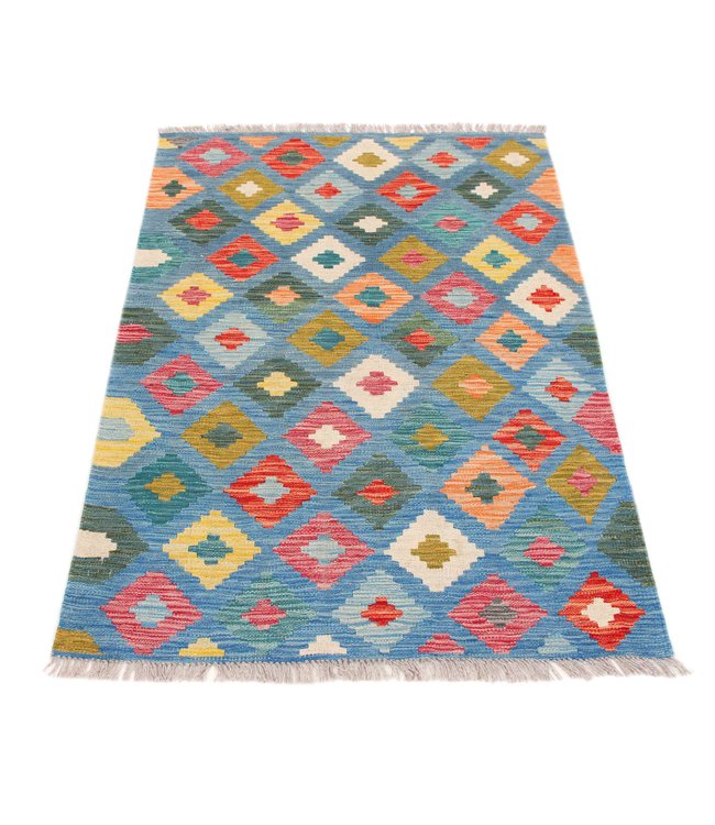 151x100 cm Handgewebte Orientalisch Wolle Kelim Teppich