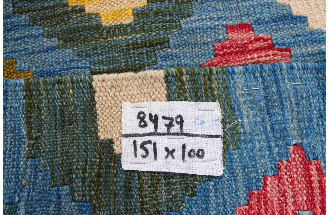 151x100 cm Kelim Kleed Vloerkleed Tapijt Kelim Hand Geweven