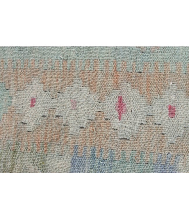 198x148 cm Handgewebte Orientalisch Wolle Kelim Teppich