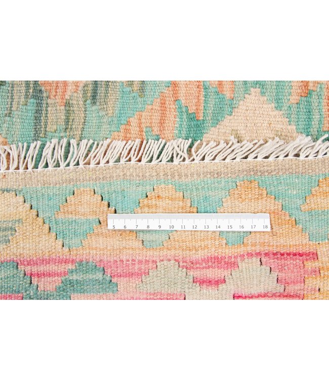 200x155 cm Handgewebte Orientalisch Wolle Kelim Teppich