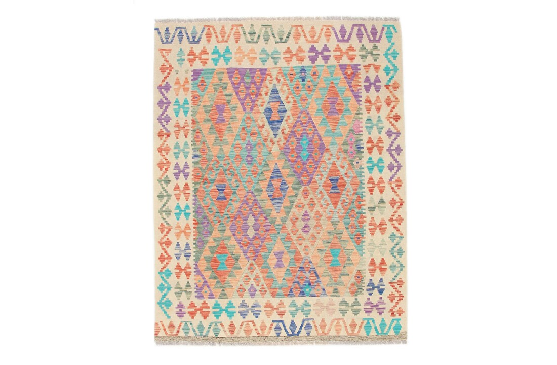 199x155 cm Kelim Teppich afghan kelim teppich