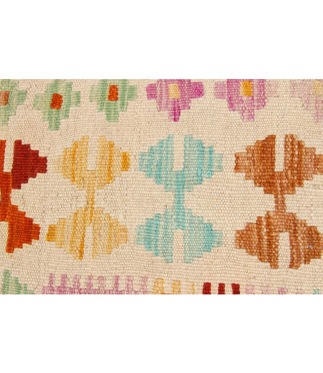 184x123 cm Handgewebte Orientalisch Wolle Kelim Teppich