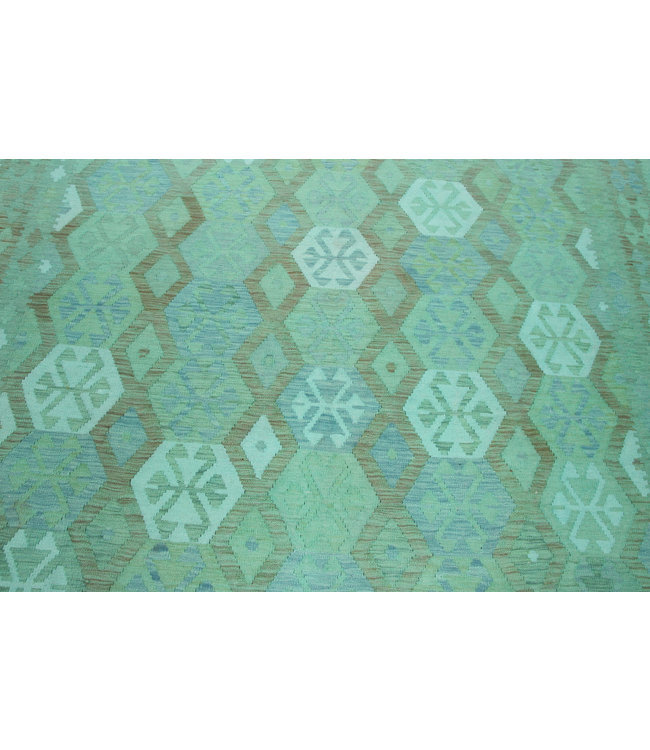 Handgewebte Orientalisch Wolle Kelim Teppich 304x206 cm