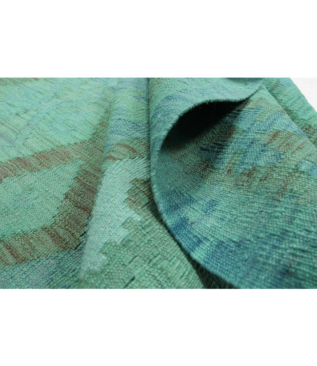 9'97x6'76 Hand Woven Afghan Wool Kilim Area Rug