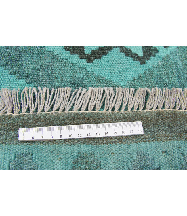 9'65x6'76 Hand Woven Afghan Wool Kilim Area Rug