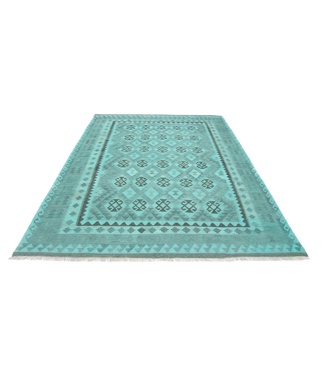 Handgewebte Orientalisch Wolle Kelim Teppich 294x206 cm