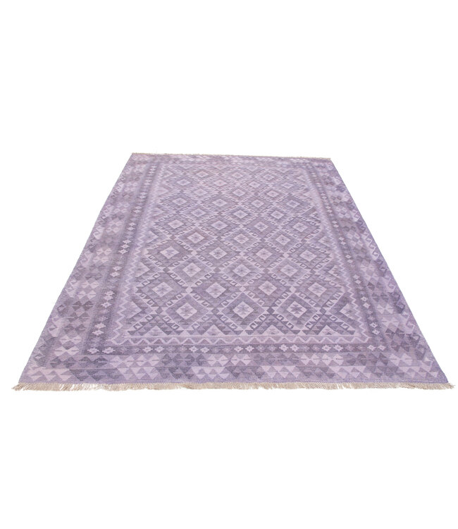 Handgemaakt Natural Kelim Wol Tapijt 292x205 cm