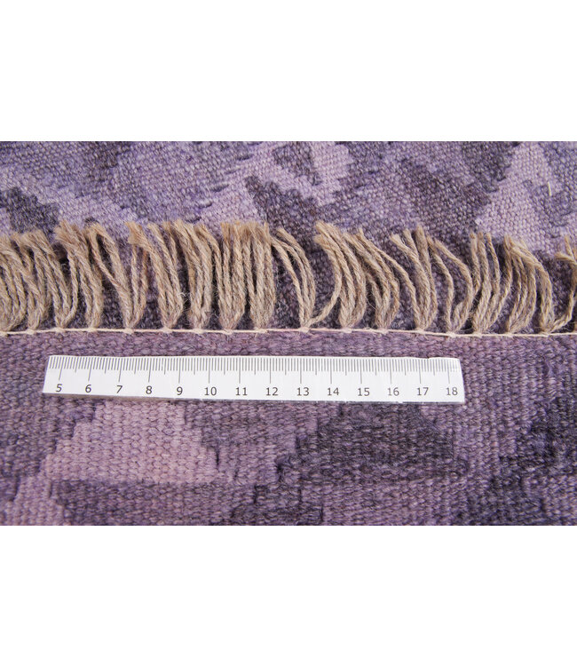 Handgemaakt Natural Kelim Wol Tapijt 292x205 cm