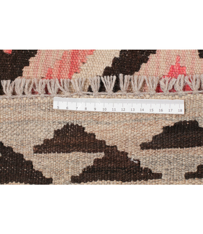 201x144 cm Hand Woven Afghan Wool Kilim Area Rug